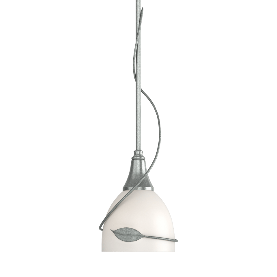 Twining Leaf Mini Pendant - Vintage Platinum by Hubbardton Forge