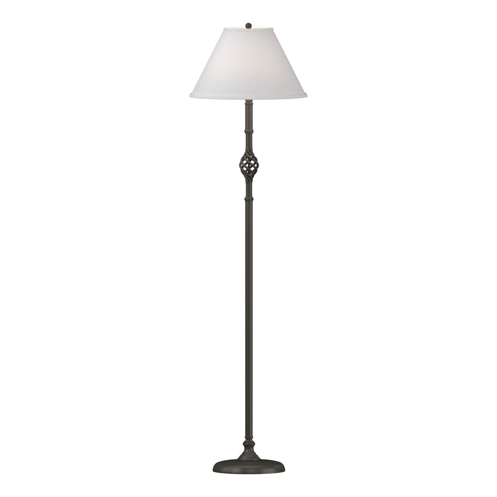 Twist Basket Floor Lamp - Dark Smoke by Hubbardton Forge