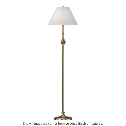 Twist Basket Floor Lamp - White by Hubbardton Forge