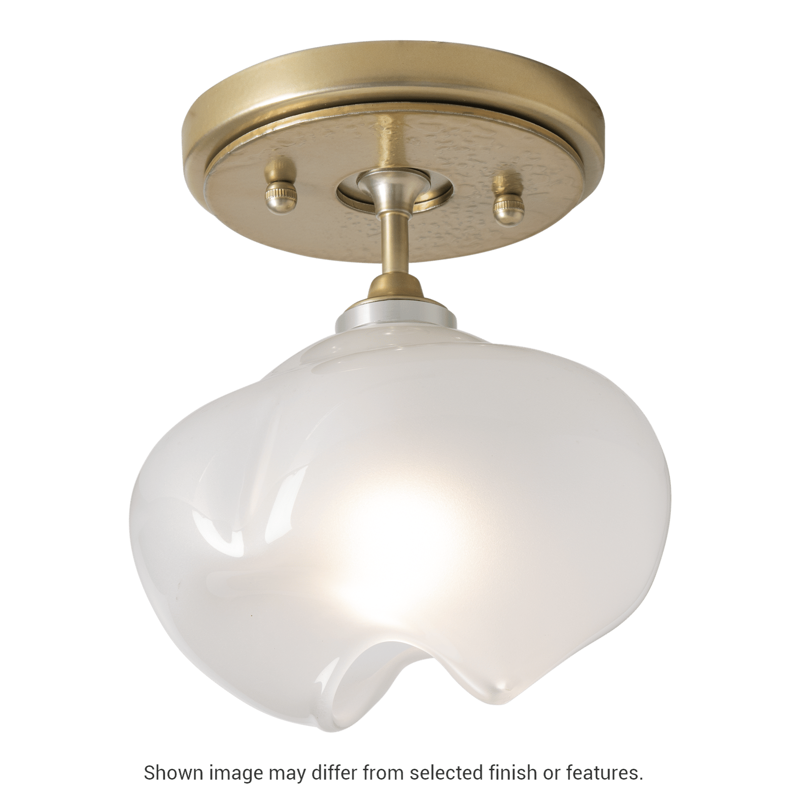 Ume 1-Light Semi-Flush - White by Hubbardton Forge