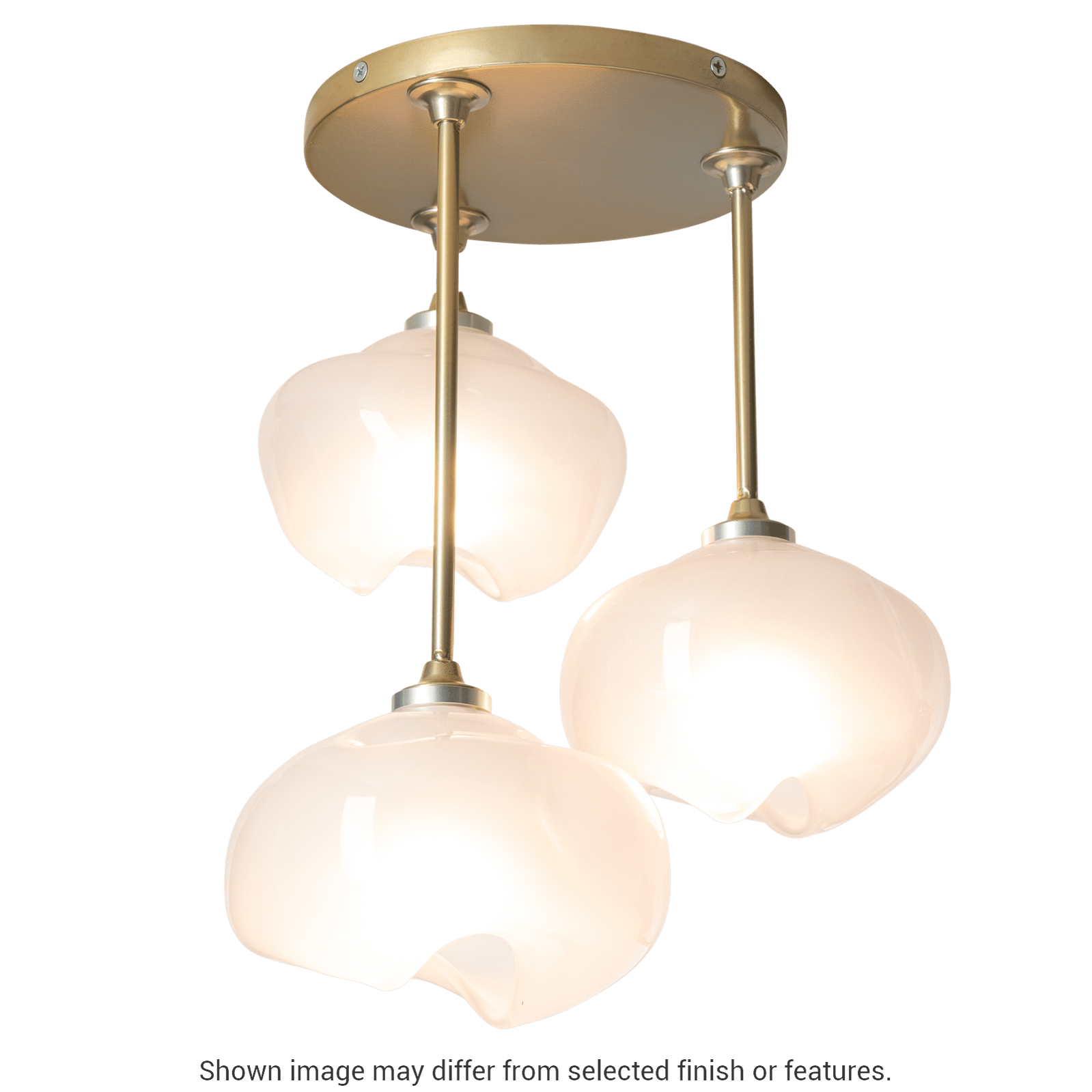 Ume 3-Light Semi-Flush - White by Hubbardton Forge