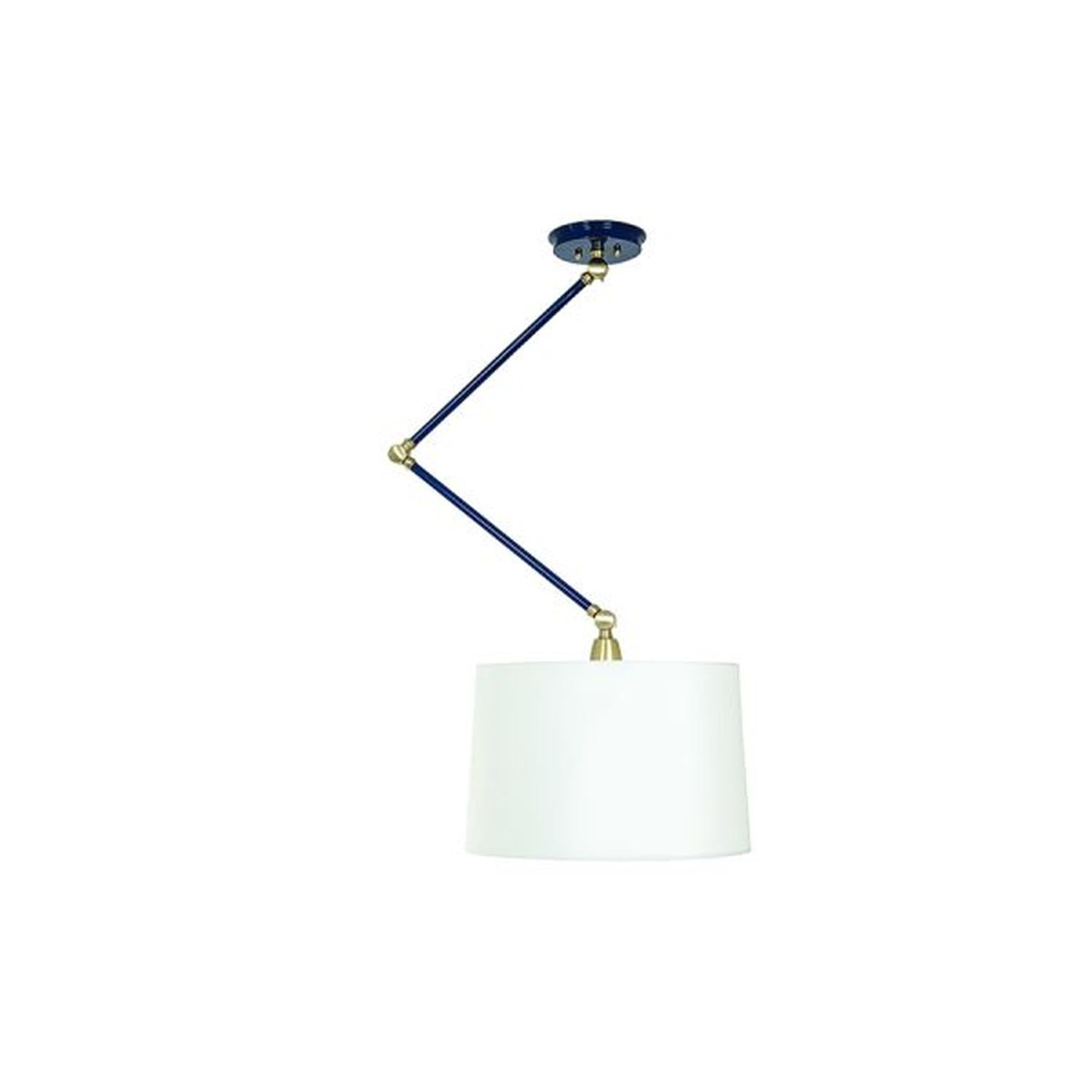 Uptown pendant - UP501-NB/SB - Navy Blue/Satin Brass by House of Troy