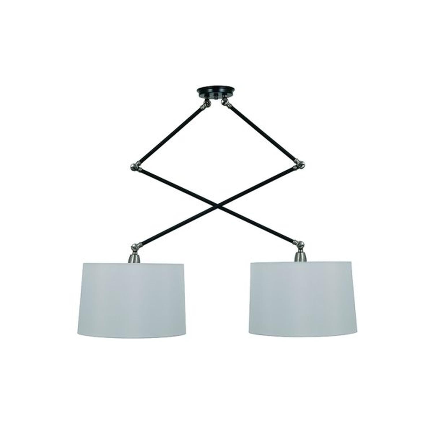 Uptown pendant - UP502-BLK/SN - Black/Satin Nickel by House of Troy
