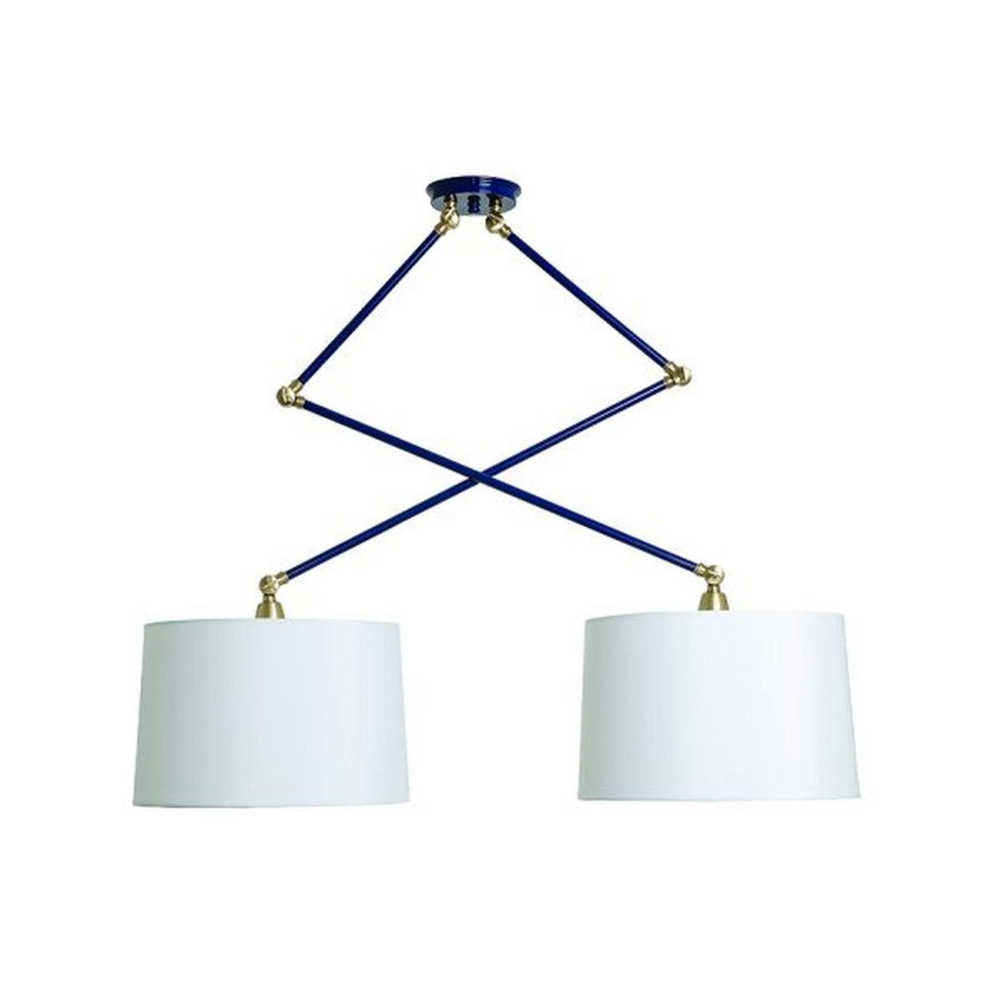 Uptown pendant - UP502-NB/SB - Navy Blue/Satin Brass by House of Troy