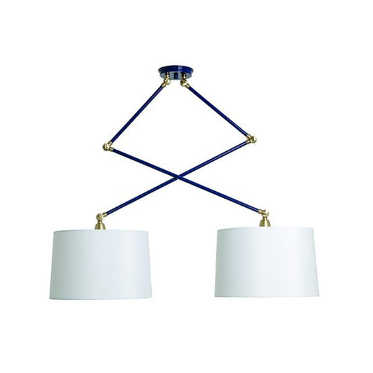 Uptown pendant - UP502-NB/SB - Navy Blue/Satin Brass by House of Troy