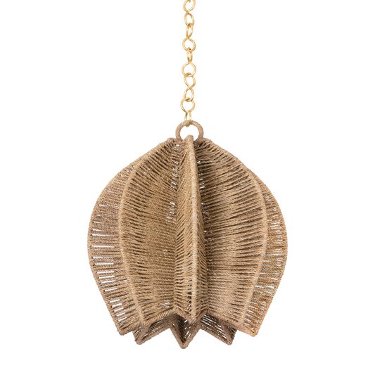 Valatie Pendant - 1-Light - Vintage Gold Leaf - Troy Lighting F3416-VGL