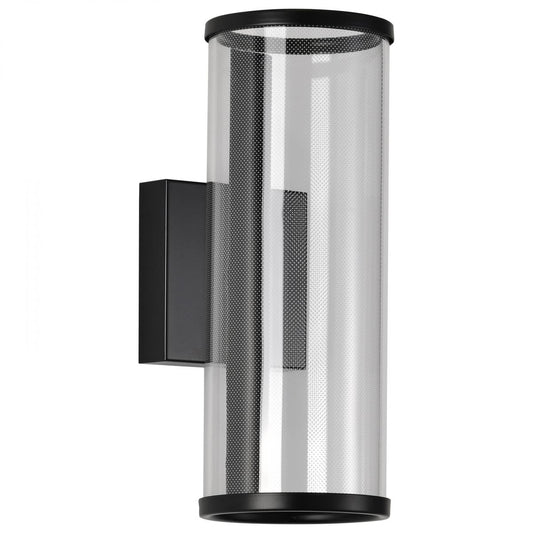 Vale - 12 Inch LED Sconce - Matte Black - Silk Screened Acrylic Lens - Satco 62-2042