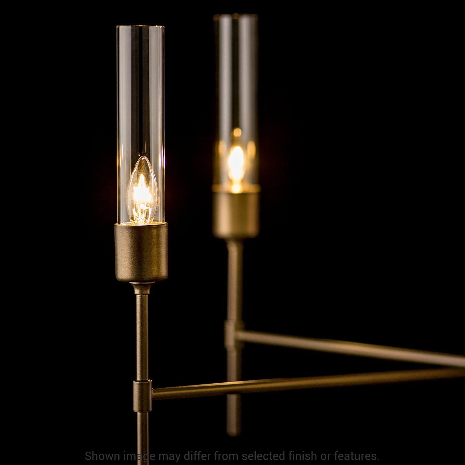 Vela 5-Arm Chandelier - White - Frosted Glass by Hubbardton Forge