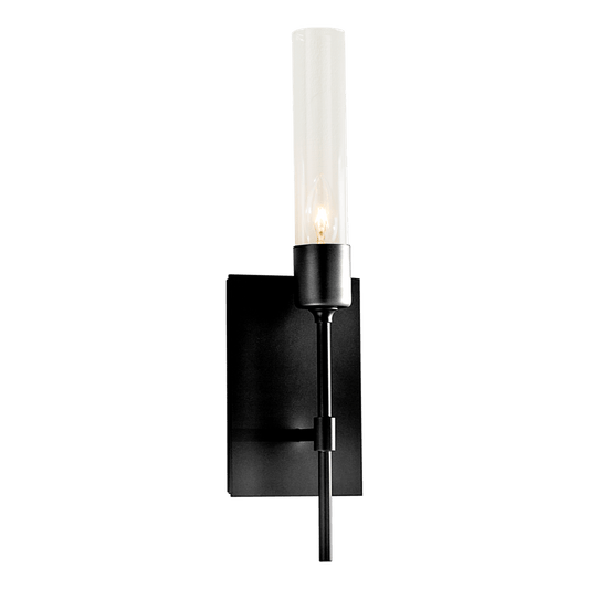 Vela Sconce - Ink - Clear Glass by Hubbardton Forge