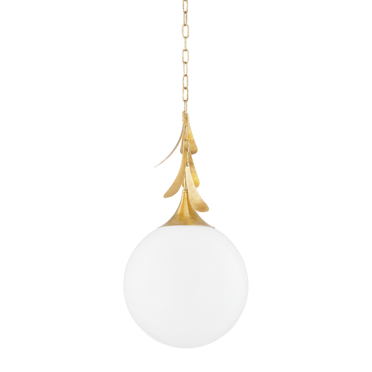 Victoria Large Pendant - 1-Light - Vintage Gold Leaf - Mitzi H812701L-VGL