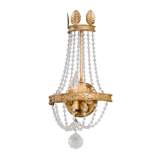 Viola Wall Sconce - 1-Light - Vintage Gold Leaf - Troy Lighting B5361-VGL
