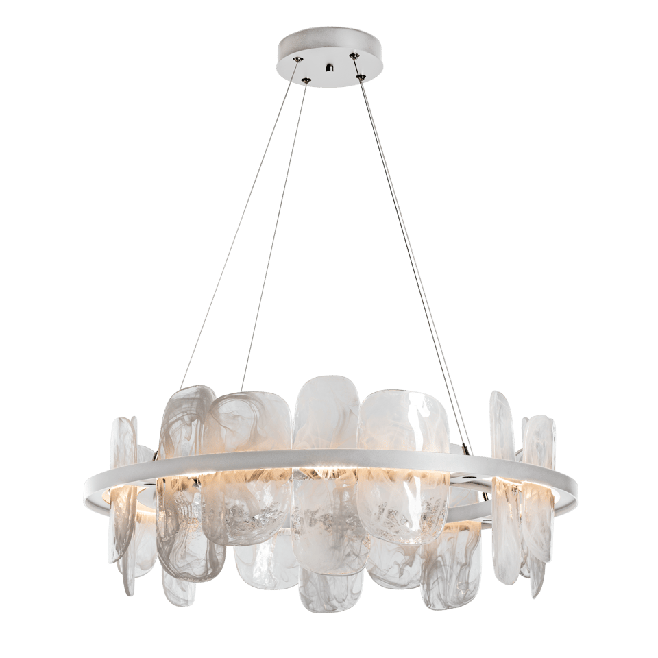 Vitre Circular LED Pendant - Vintage Platinum by Hubbardton Forge