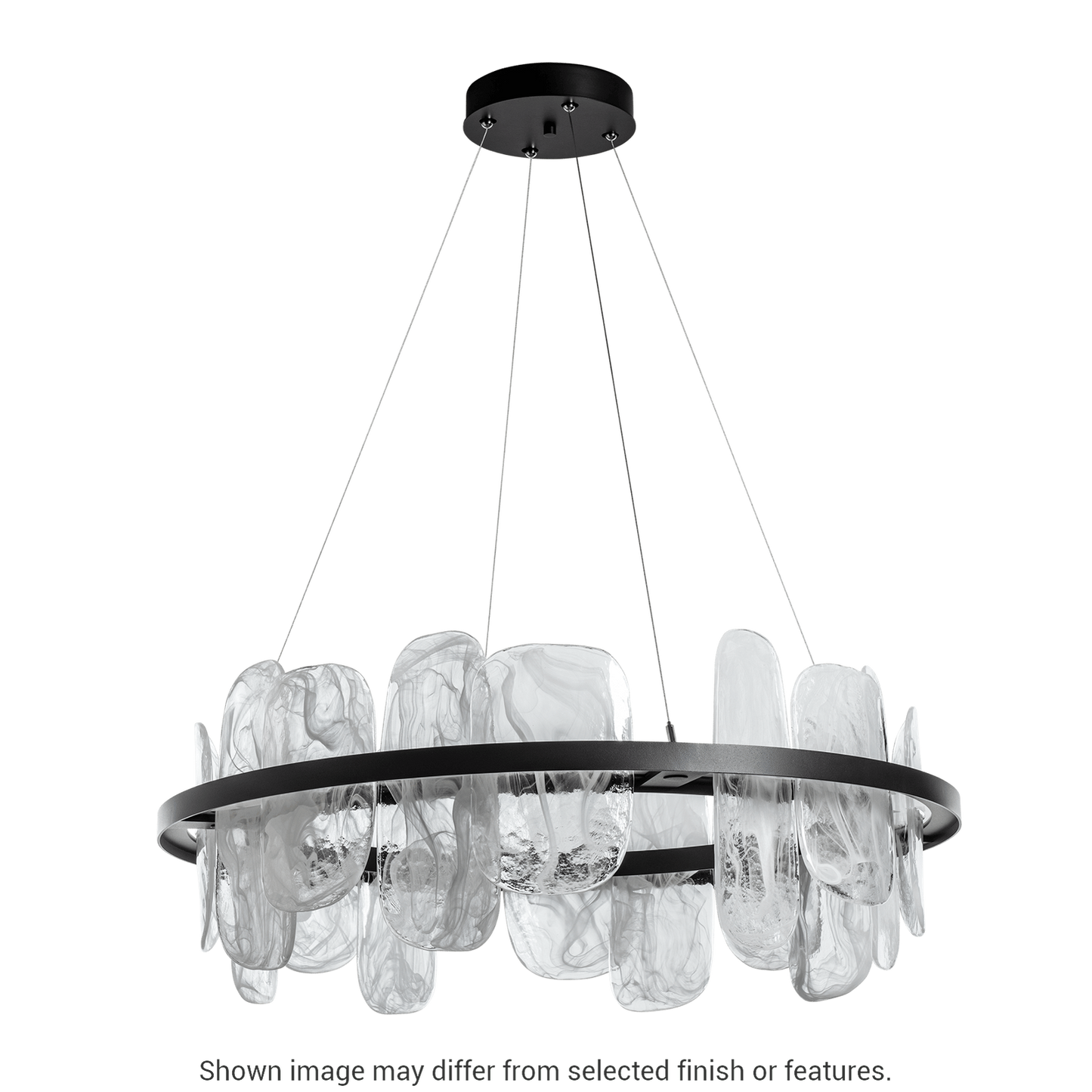 Vitre Circular LED Pendant - White by Hubbardton Forge
