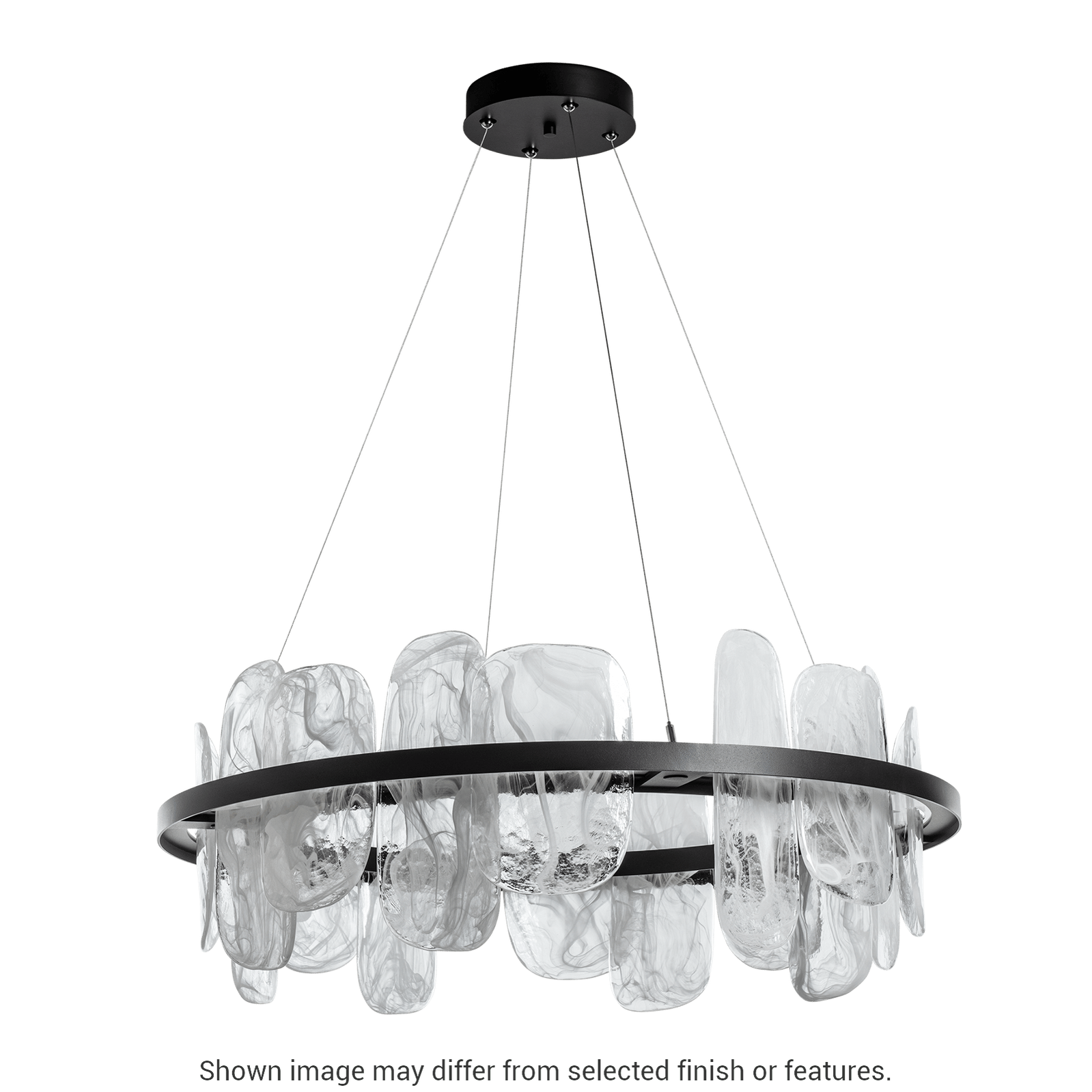 Vitre Circular LED Pendant - White by Hubbardton Forge
