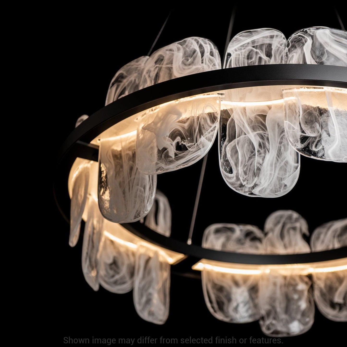 Vitre Circular LED Pendant - White by Hubbardton Forge