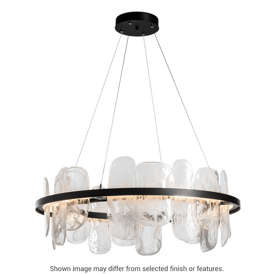 Vitre Circular LED Pendant - White by Hubbardton Forge