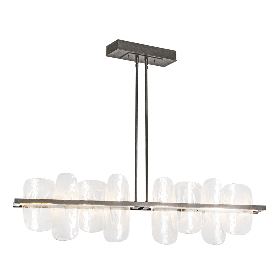 Vitre Large Linear LED Pendant - Natural Iron by Hubbardton Forge