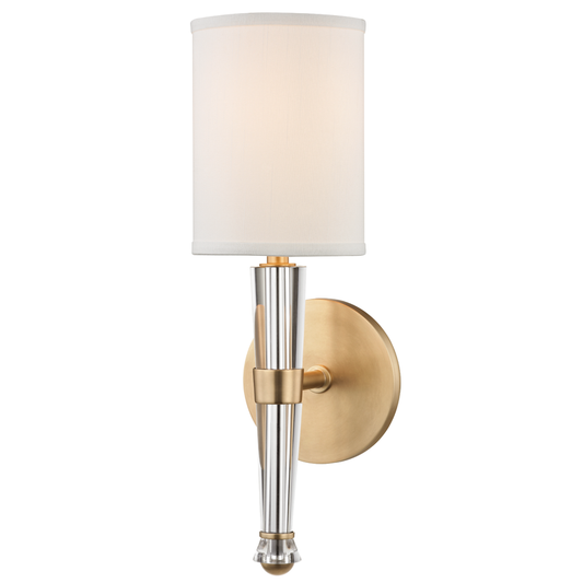 Volta Wall Sconce - Aged Brass by Hudson Valley Lighting