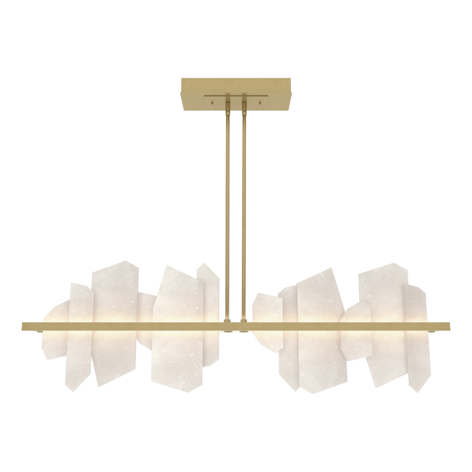 Volterra Linear LED Pendant - Modern Brass by Hubbardton Forge