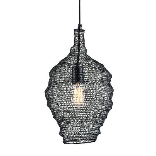 Wabi Sabi Pendant - 1-Light - Black - Troy Lighting F6775-SBK