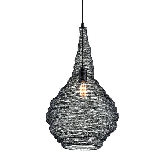 Wabi Sabi Pendant - 1-Light - Soft Black - Troy Lighting F6771-SBK