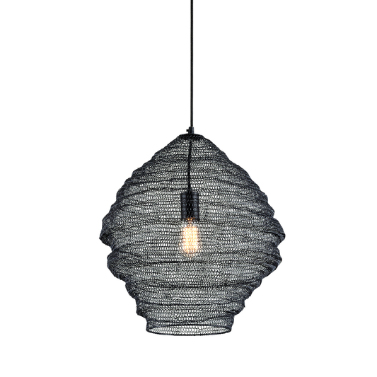 Wabi Sabi Pendant - 1-Light - Soft Black - Troy Lighting F6772-SBK