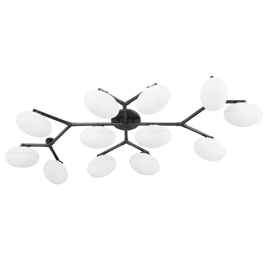 Wagner Semi Flush - 12-Light - Old Bronze by Hudson Valley Lighting