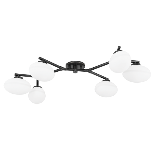 Wagner Semi Flush - 6-Light - Old Bronze by Hudson Valley Lighting