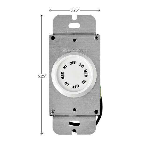 Wall Control 3 Speed Rotary - Appliance White by Hinkley Lighting