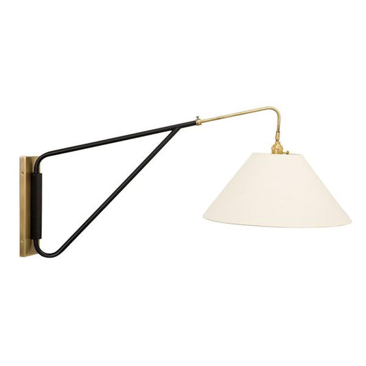 Wall Swing Arm Wall Swing Lamp - WS731-ABBLK - Antique Brass/Black by House of Troy