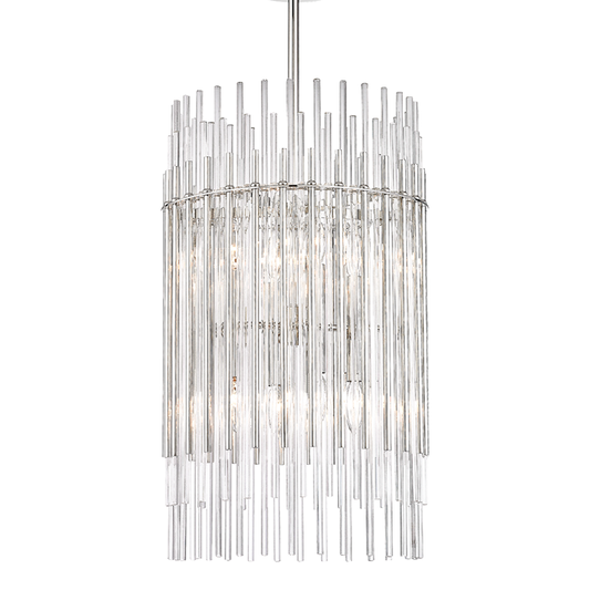 Wallis Pendant - 8-Light - Polished Nickel by Hudson Valley Lighting