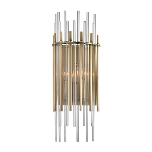 Wallis Wall Sconce - Aged Brass by Hudson Valley Lighting