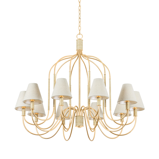 Warrensburg 10-Light Chandelier by Hudson Valley Lighting