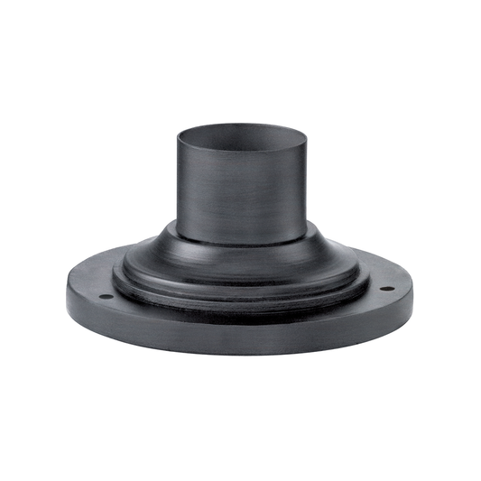 Weathered Zinc Round Pier Mount - 0-Light - Weathered Zinc - Troy Lighting PMB4942-WZN