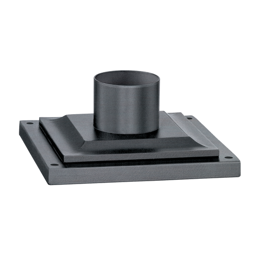 Weathered Zinc Square Pier Mount - 0-Light - Weathered Zinc - Troy Lighting PMB4941-WZN