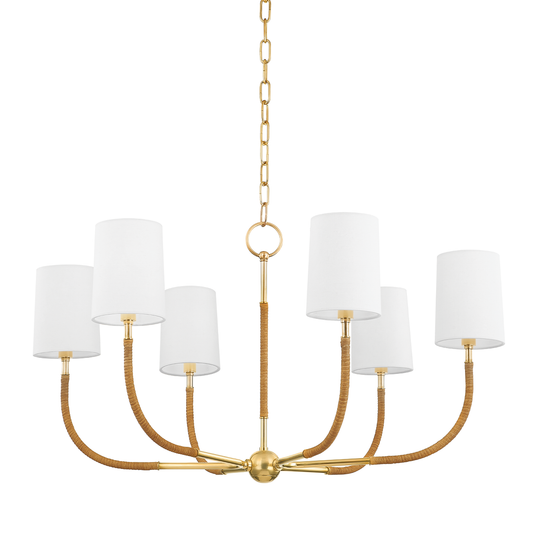 Webson Chandelier - Aged Brass by Hudson Valley Lighting