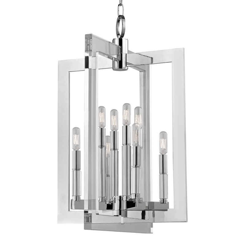 Wellington Pendant - 8-Light - Polished Nickel by Hudson Valley Lighting