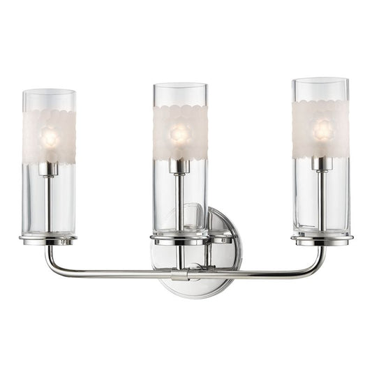 Wentworth 3-Light Vanity Light - Polished Nickel by Hudson Valley Lighting