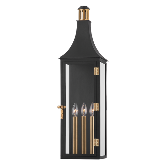Wes Wall Sconce - 3-Light - Patina Brass - Troy Lighting B7831-PBR/TBK
