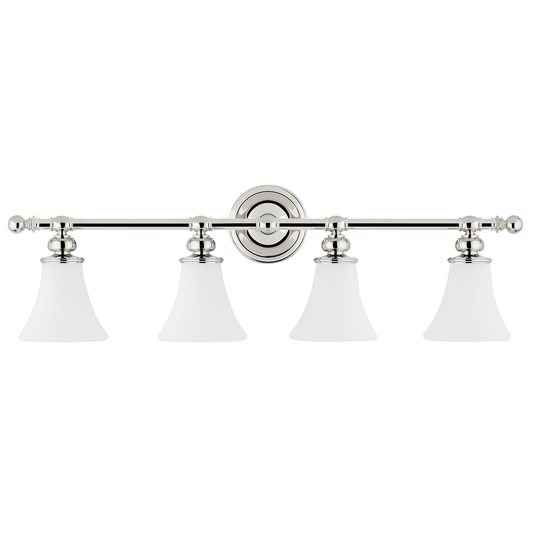 Weston Vanity Light - 4-Light - Polished Nickel by Hudson Valley Lighting