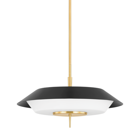 Westport Pendant - Aged Brass/Soft Black by Hudson Valley Lighting