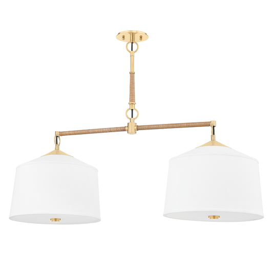 White Plains Linear - Aged Brass by Hudson Valley Lighting