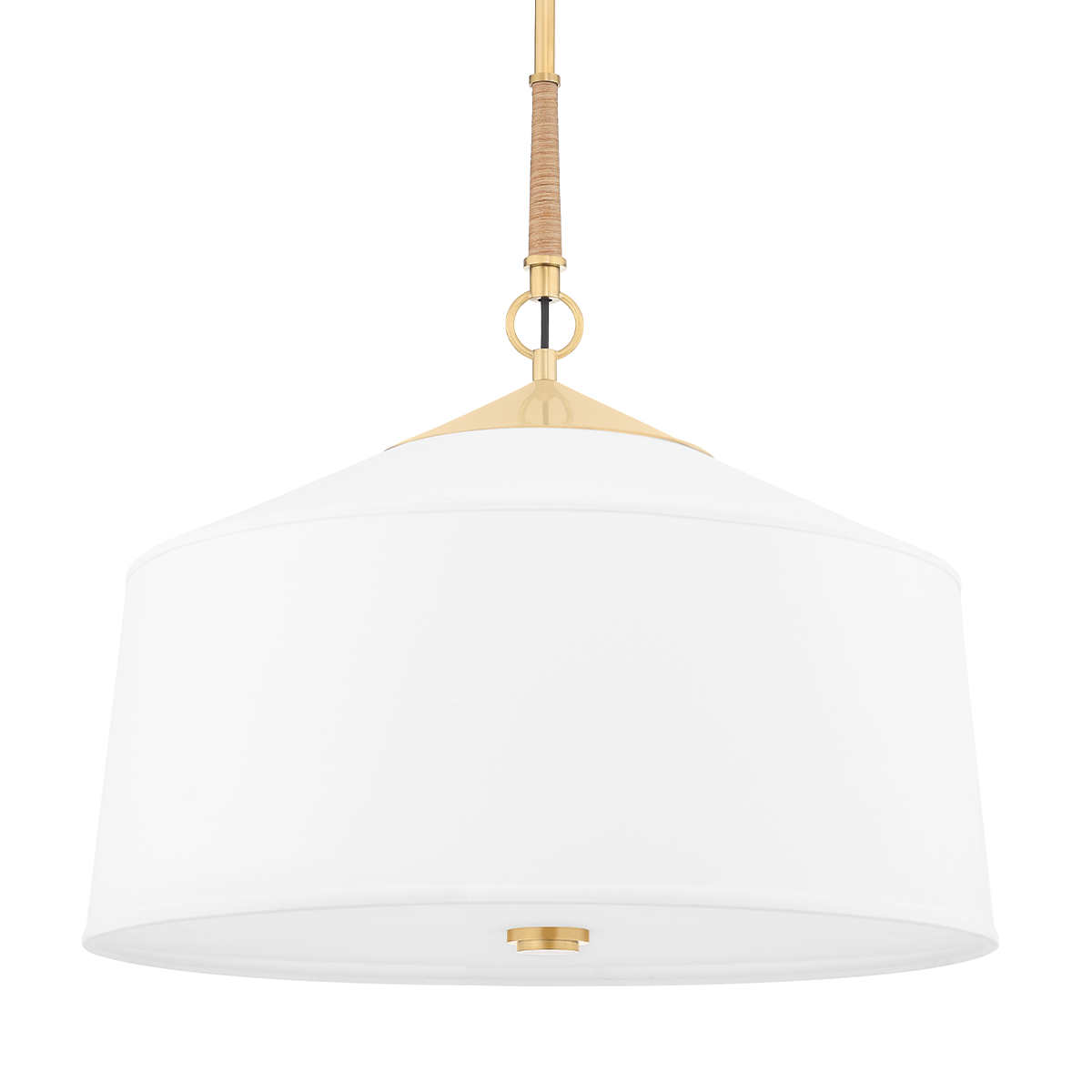 White Plains Pendant - 3-Light - Aged Brass by Hudson Valley Lighting