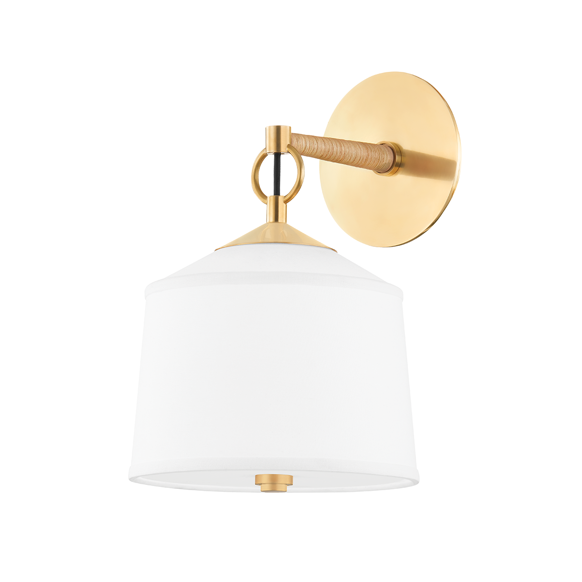 White Plains Wall Sconce - Aged Brass by Hudson Valley Lighting