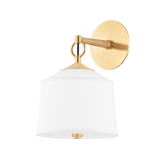 White Plains Wall Sconce - Aged Brass by Hudson Valley Lighting