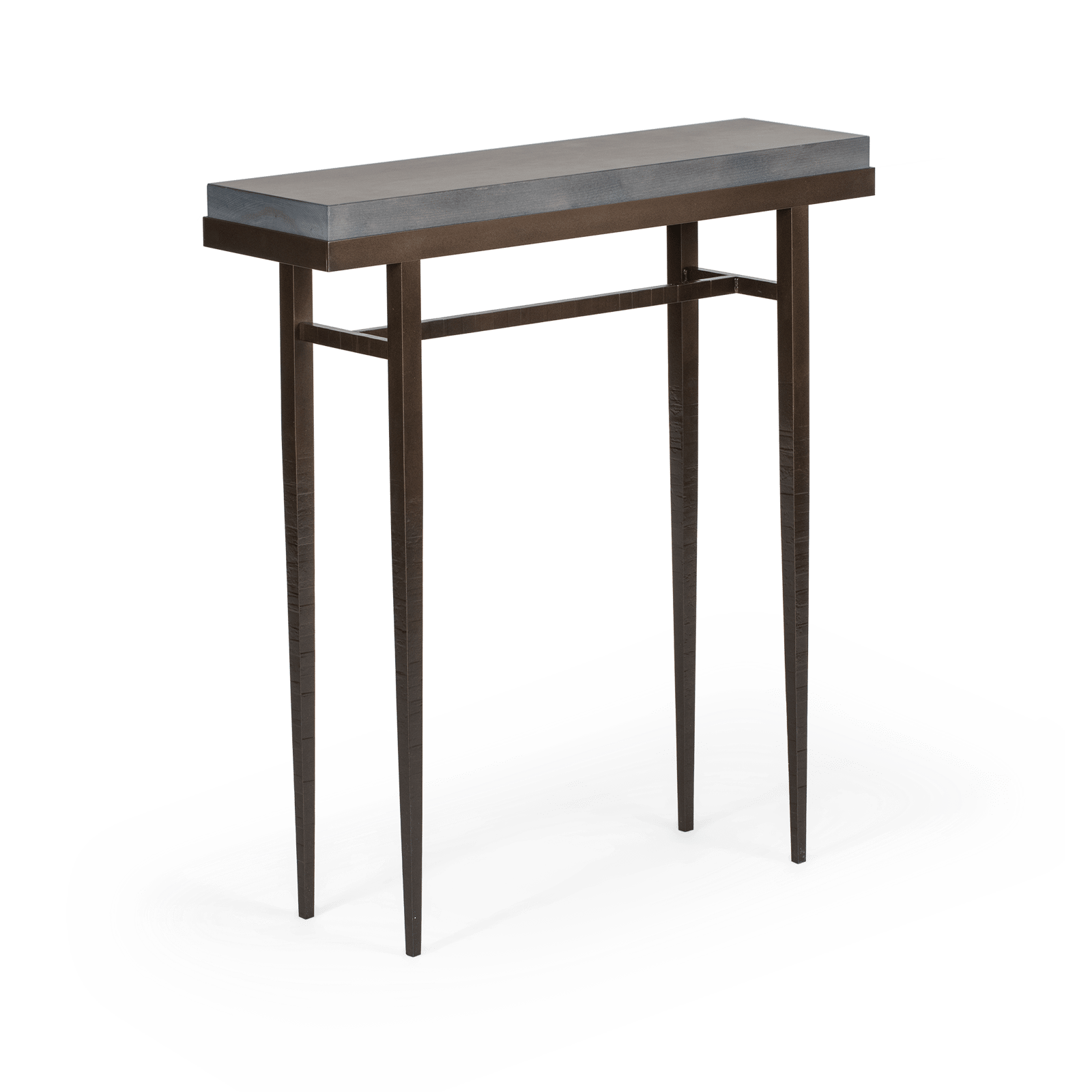 Wick 30" Console Table - Bronze - Maple Grey Wood Top Accent by Hubbardton Forge