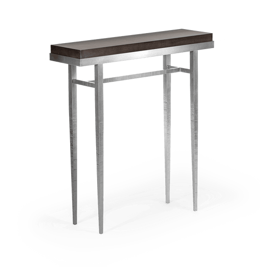 Wick 30" Console Table - Sterling - Maple Espresso Wood Top Accent by Hubbardton Forge