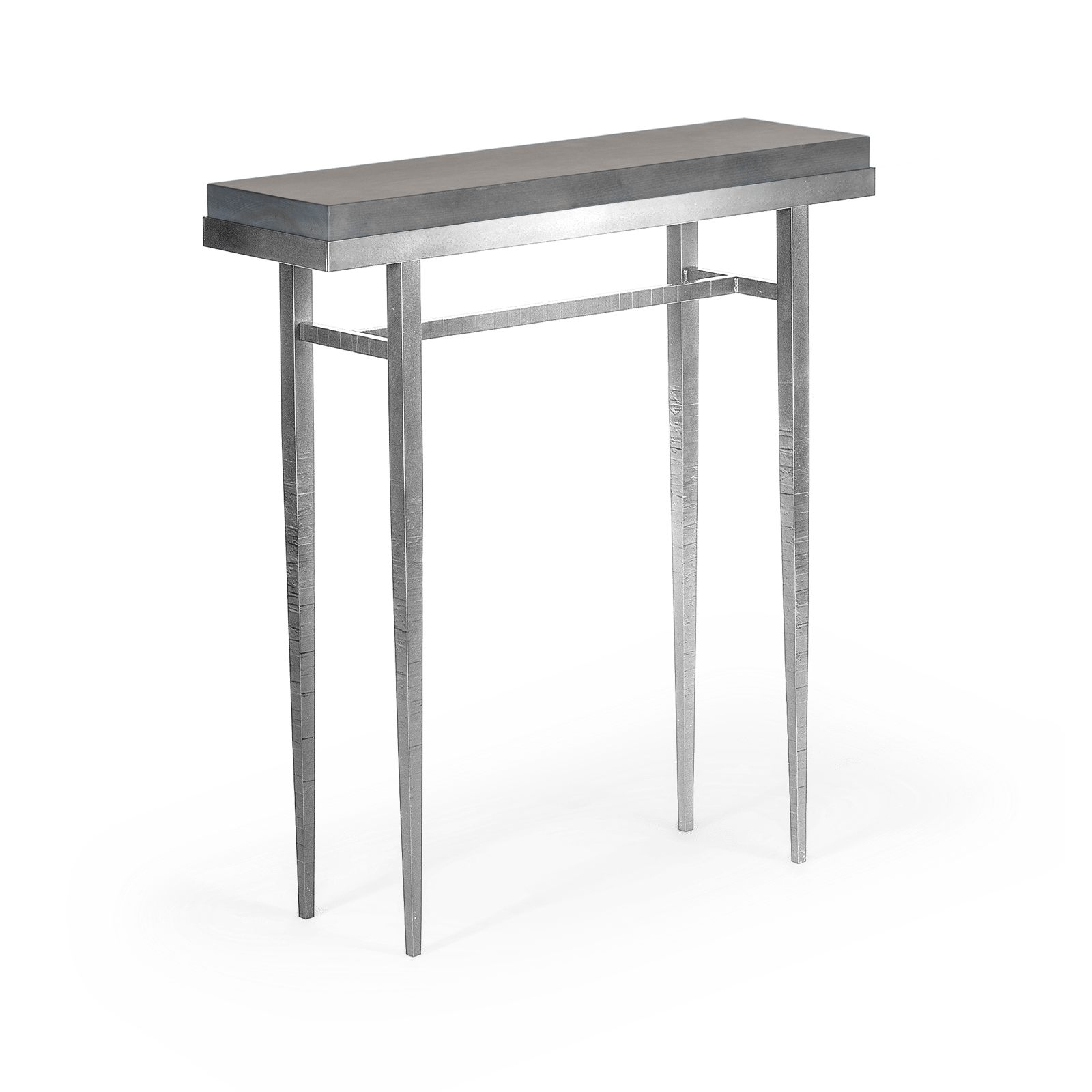 Wick 30" Console Table - Sterling - Maple Grey Wood Top Accent by Hubbardton Forge