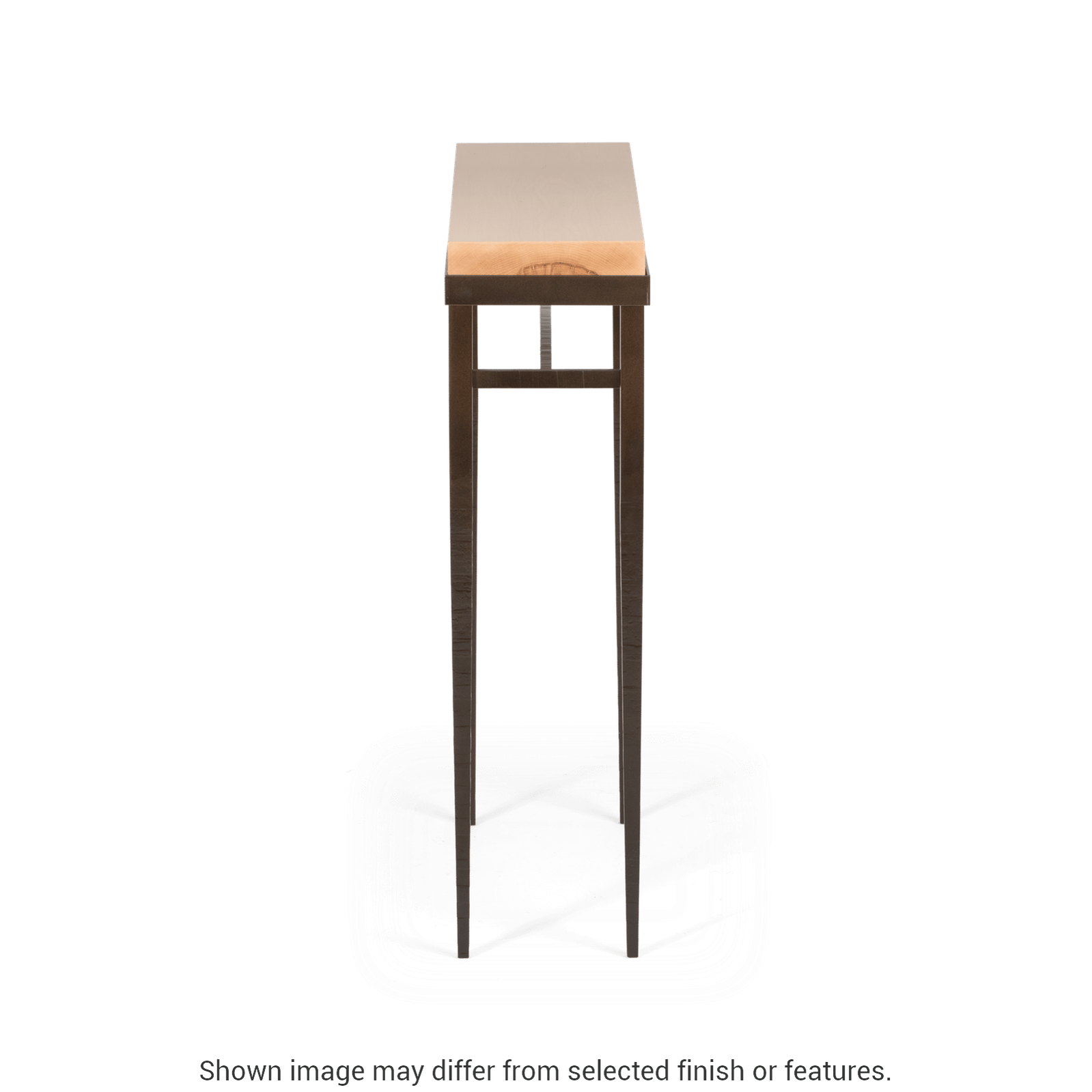 Wick 30" Console Table - White - Maple Natural Wood Top Accent by Hubbardton Forge