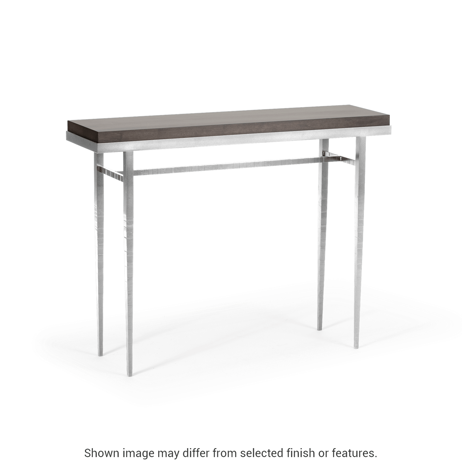 Wick 42" Console Table - Sterling - Maple Espresso Wood Top Accent by Hubbardton Forge